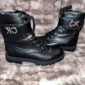 Calvin Klein combat boots